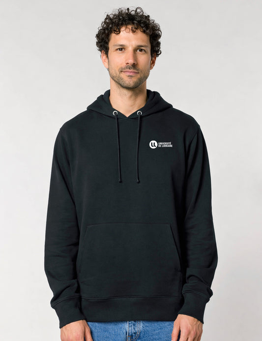 Sweat à capuche unisexe brodé Université de Lorraine