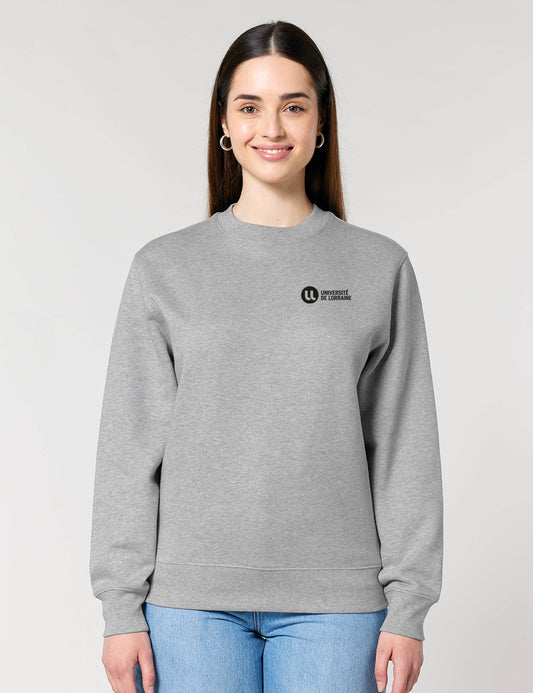 Sweat col rond unisexe brodé Université de Lorraine