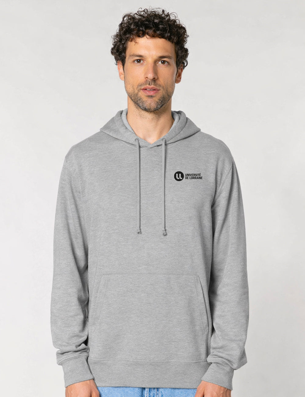 Sweat à capuche unisexe brodé Université de Lorraine