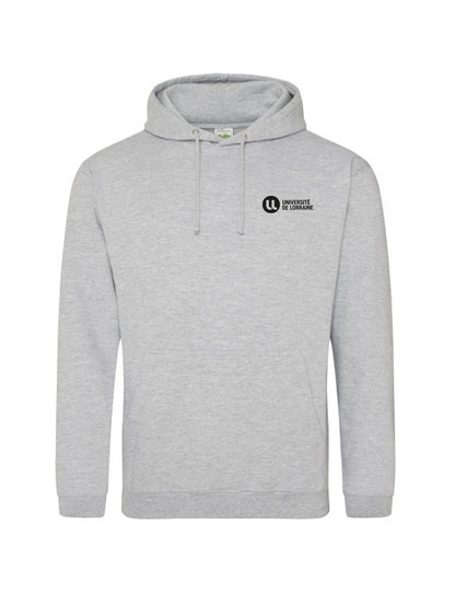 Sweat à capuche unisexe brodé Université de Lorraine