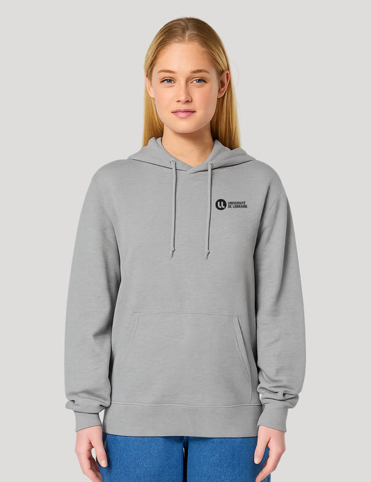 Sweat à capuche unisexe brodé Université de Lorraine