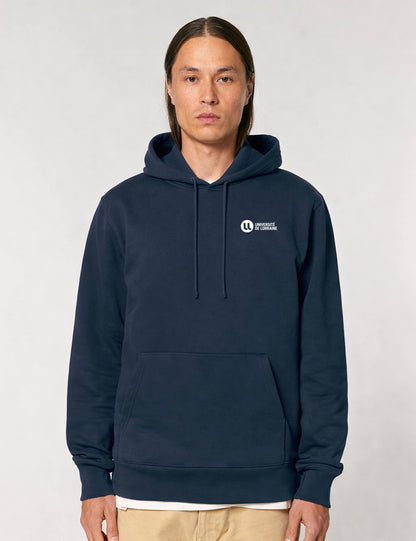 Sweat à capuche unisexe brodé Université de Lorraine
