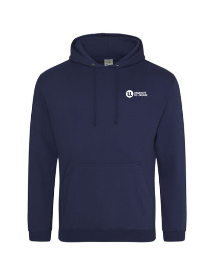 Sweat à capuche unisexe brodé Université de Lorraine