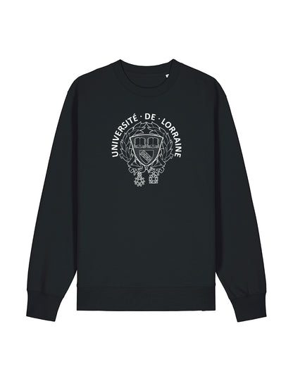 Sweat col rond unisexe brodé armoiries de l'Université de Lorraine