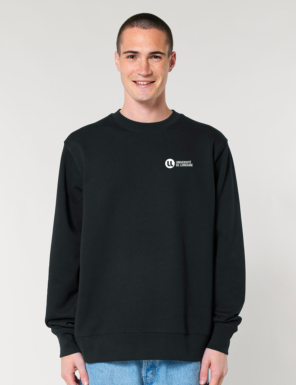 Sweat col rond unisexe brodé Université de Lorraine