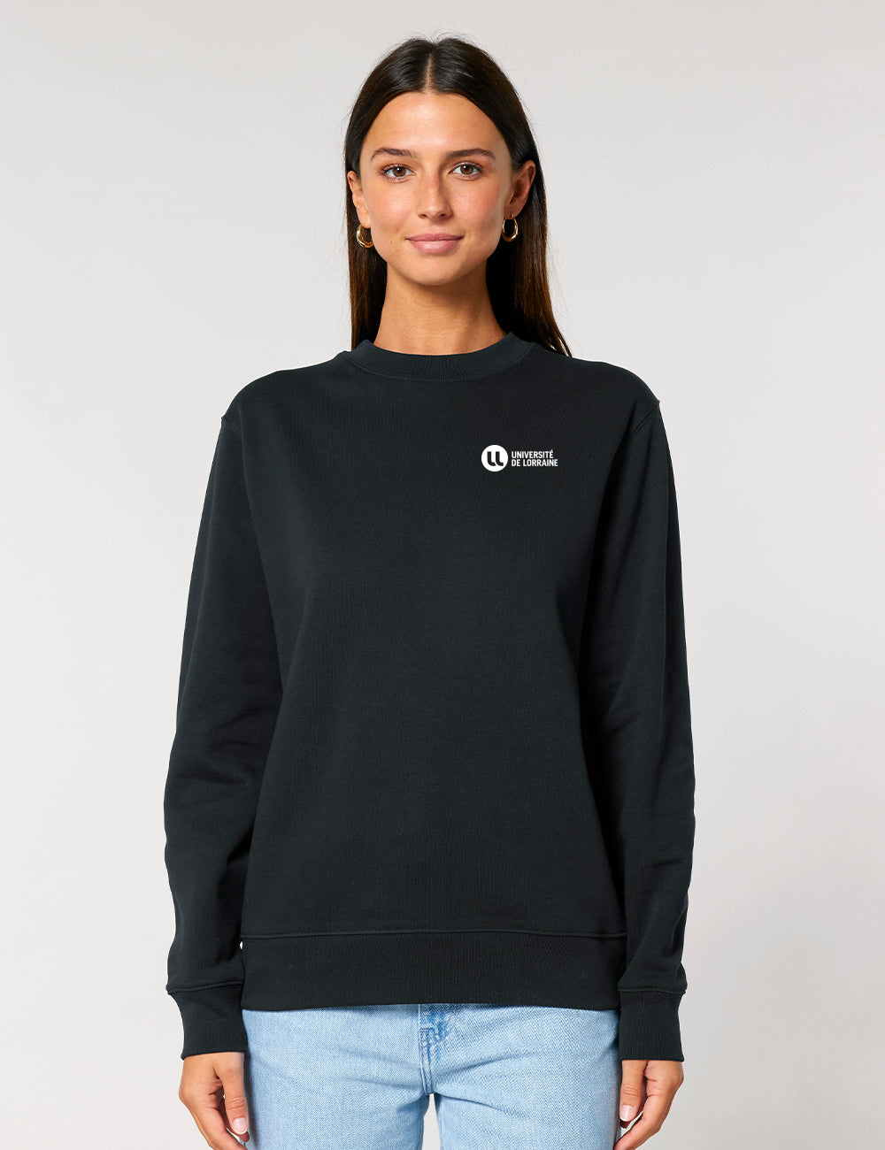 Sweat col rond unisexe brodé Université de Lorraine