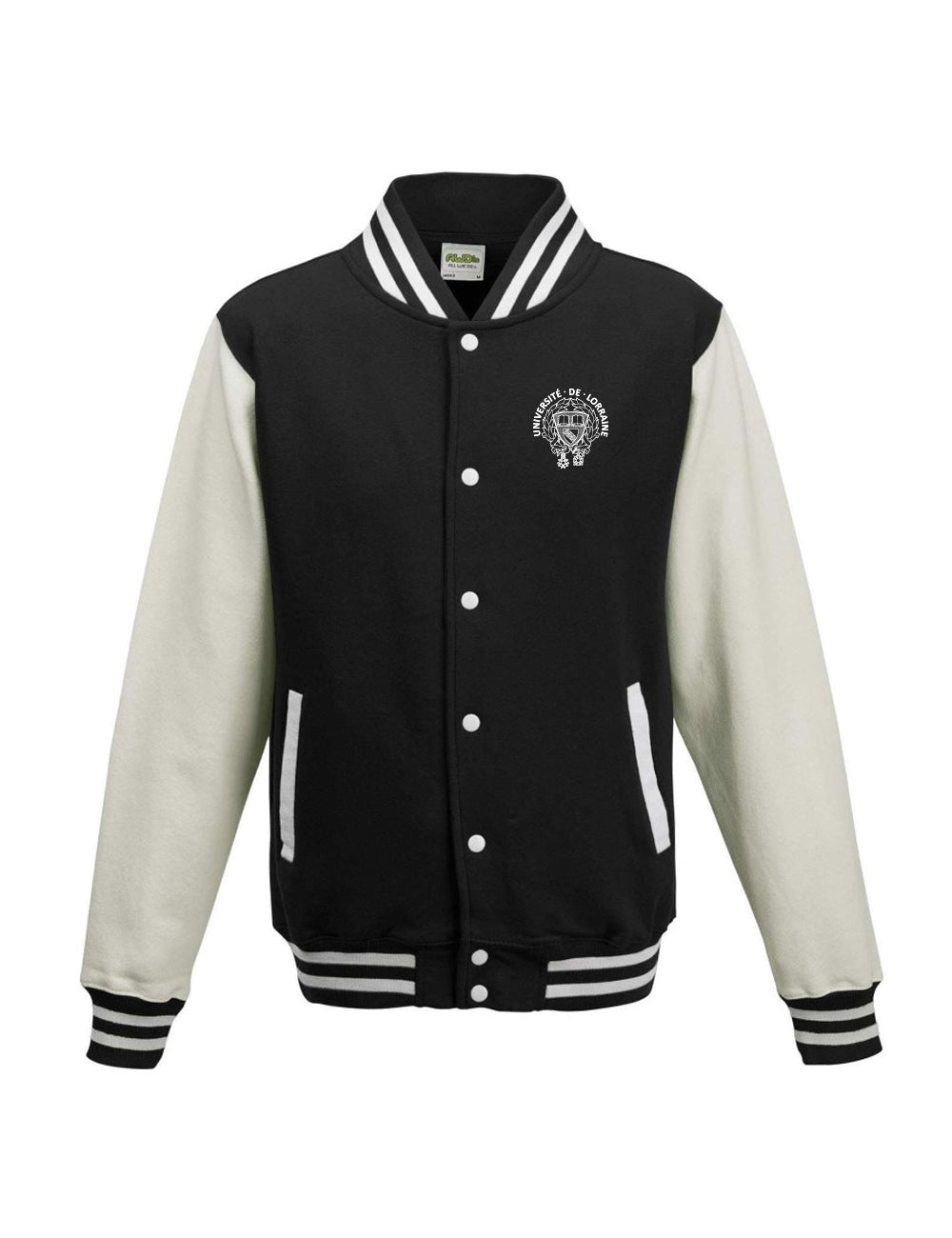 Veste Varsity brodée armoiries de l'Université de Lorraine