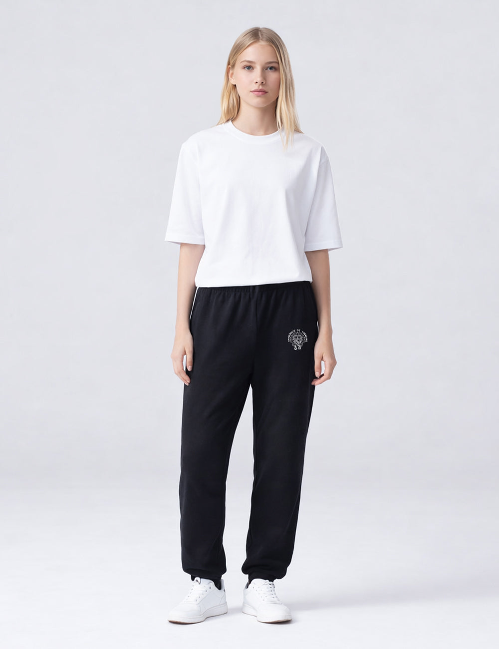 Pantalon de jogging unisexe brodé armoiries de l'Université de Lorraine