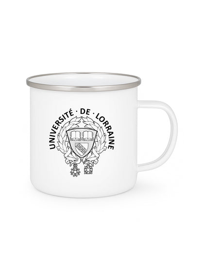 Mug en métal armoiries de l'Université de Lorraine