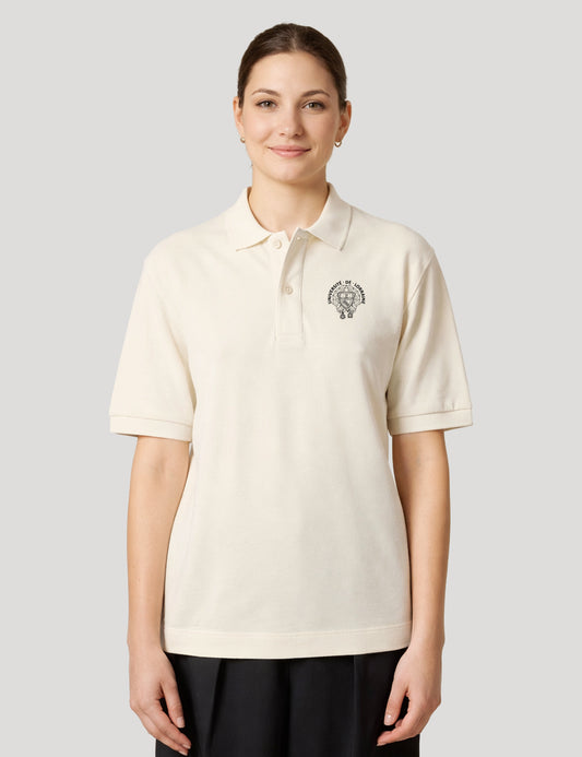 Polo manches courtes femme brodé armoiries de l'Université de Lorraine
